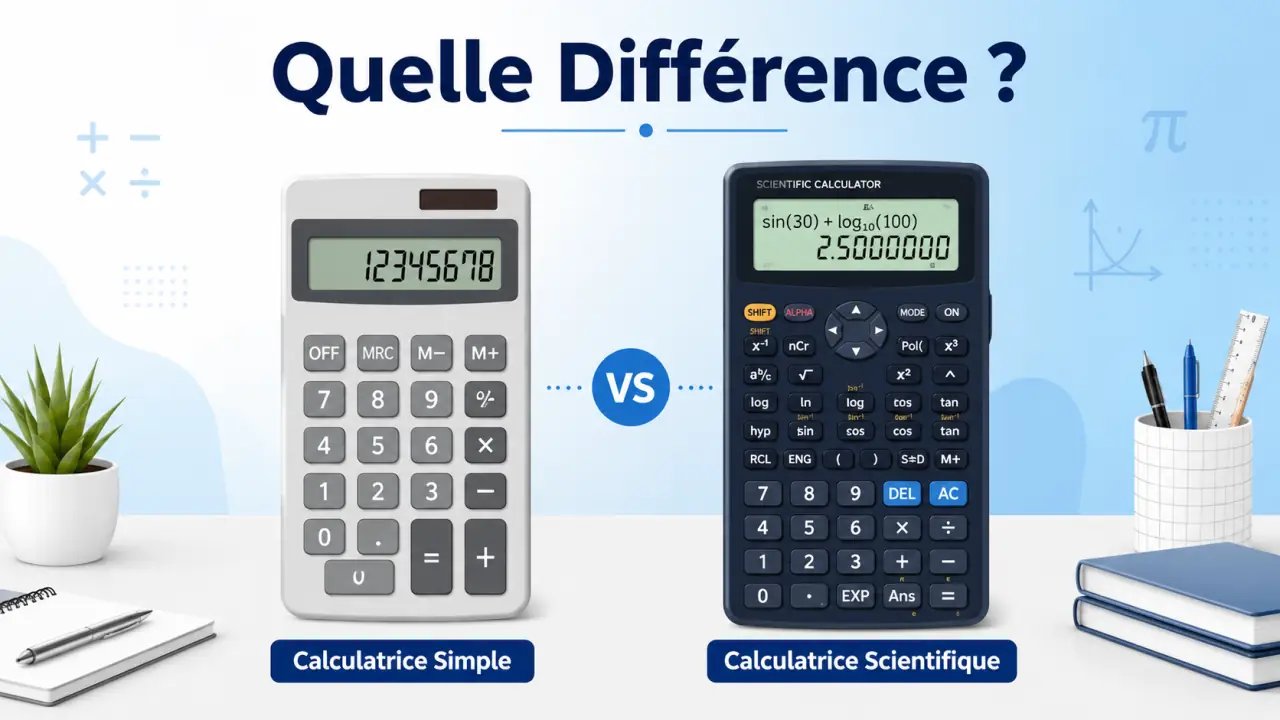 Calculatrice Scientifique vs Calculatrice Simple : Quelle Différence ?