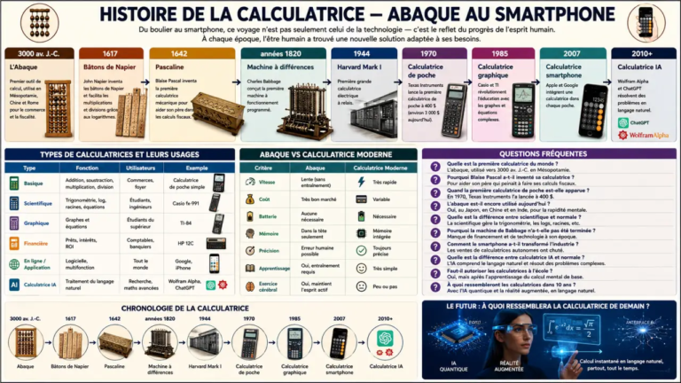 Histoire de la Calculatrice — Abaque au Smartphone