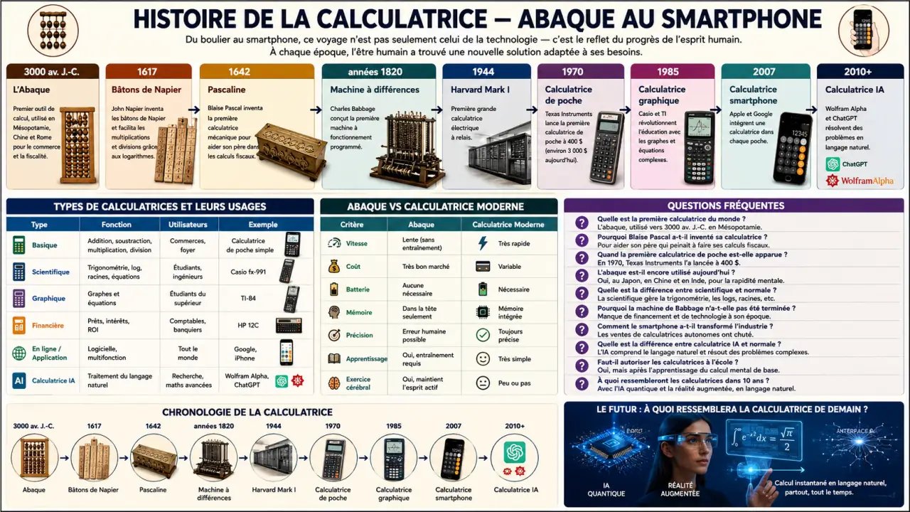 Histoire de la Calculatrice — Abaque au Smartphone